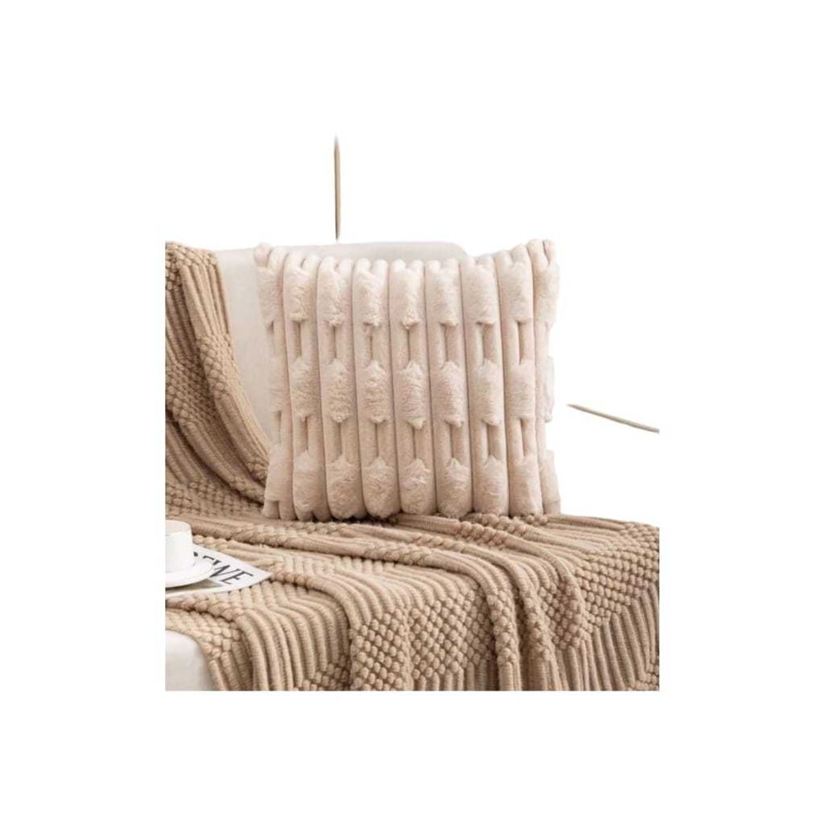 GENERICO - PACK DE 2  FUNDAS ESTILO BAMBU 45x45cm  87