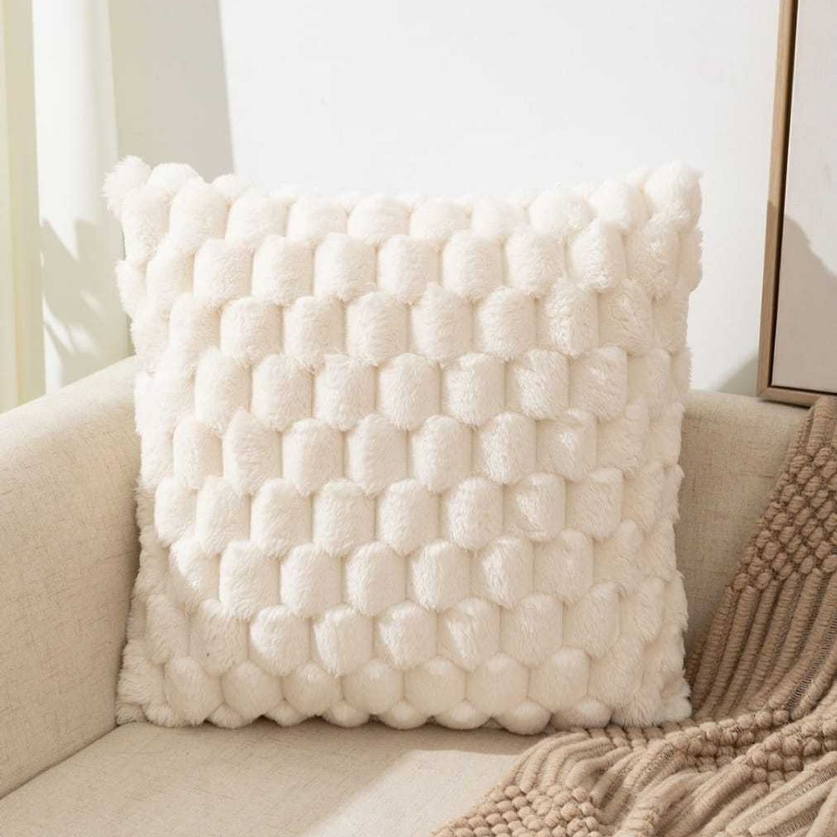 GENERICO - PACK DE 2 FUNDAS PLUHS 45x45cm