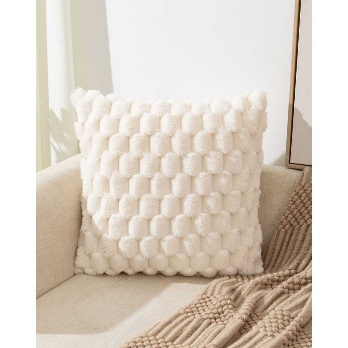 GENERICO - PACK DE 2 FUNDAS PLUHS 45x45cm