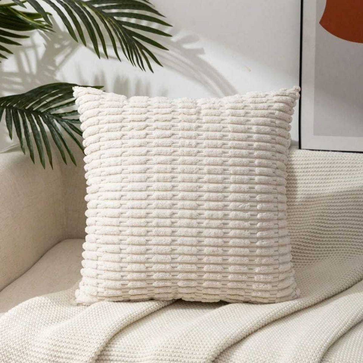 GENERICO - PACK DE 2 FUNDAS  TEXTURIZADAS 45x45cm