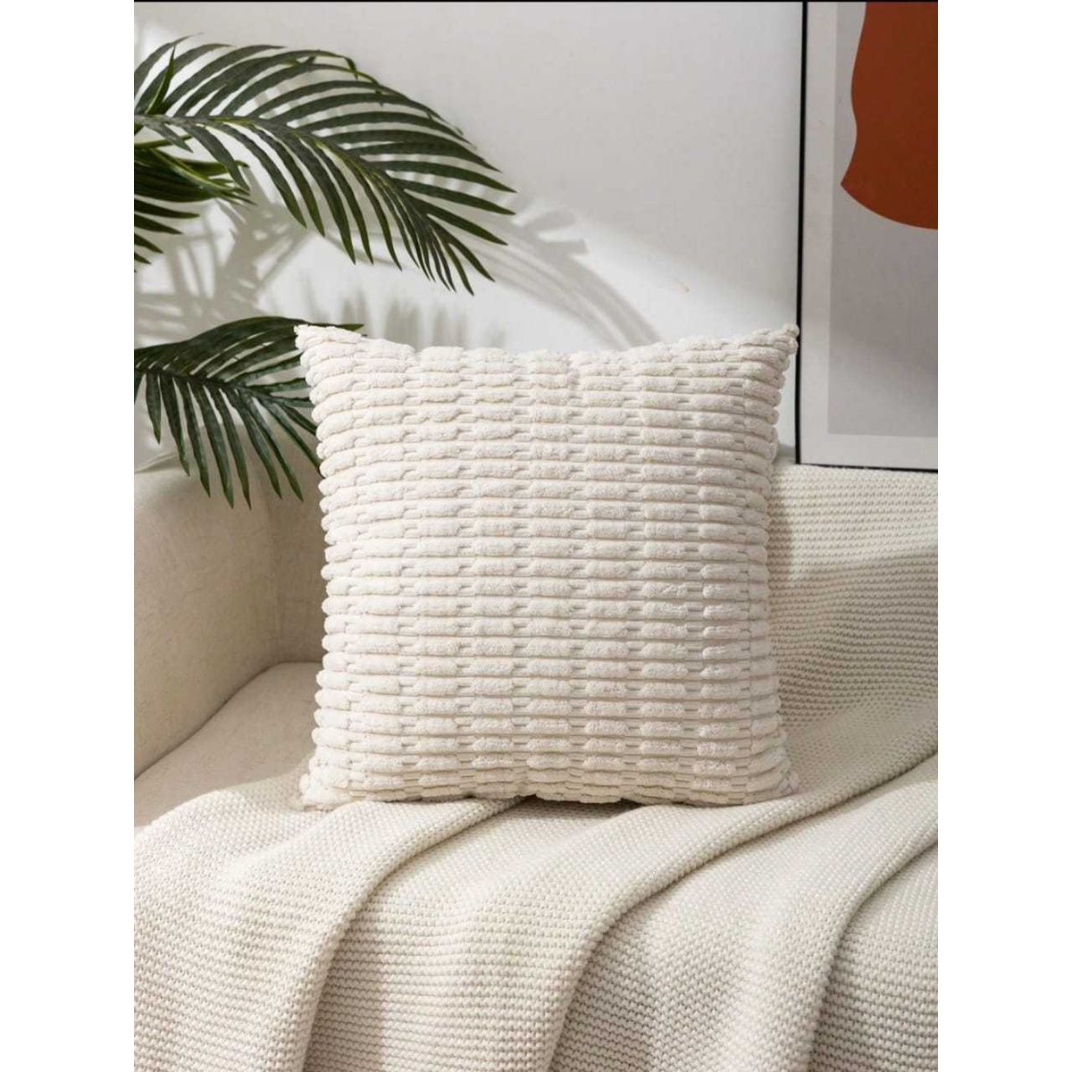 GENERICO - PACK DE 2 FUNDAS  TEXTURIZADAS 45x45cm