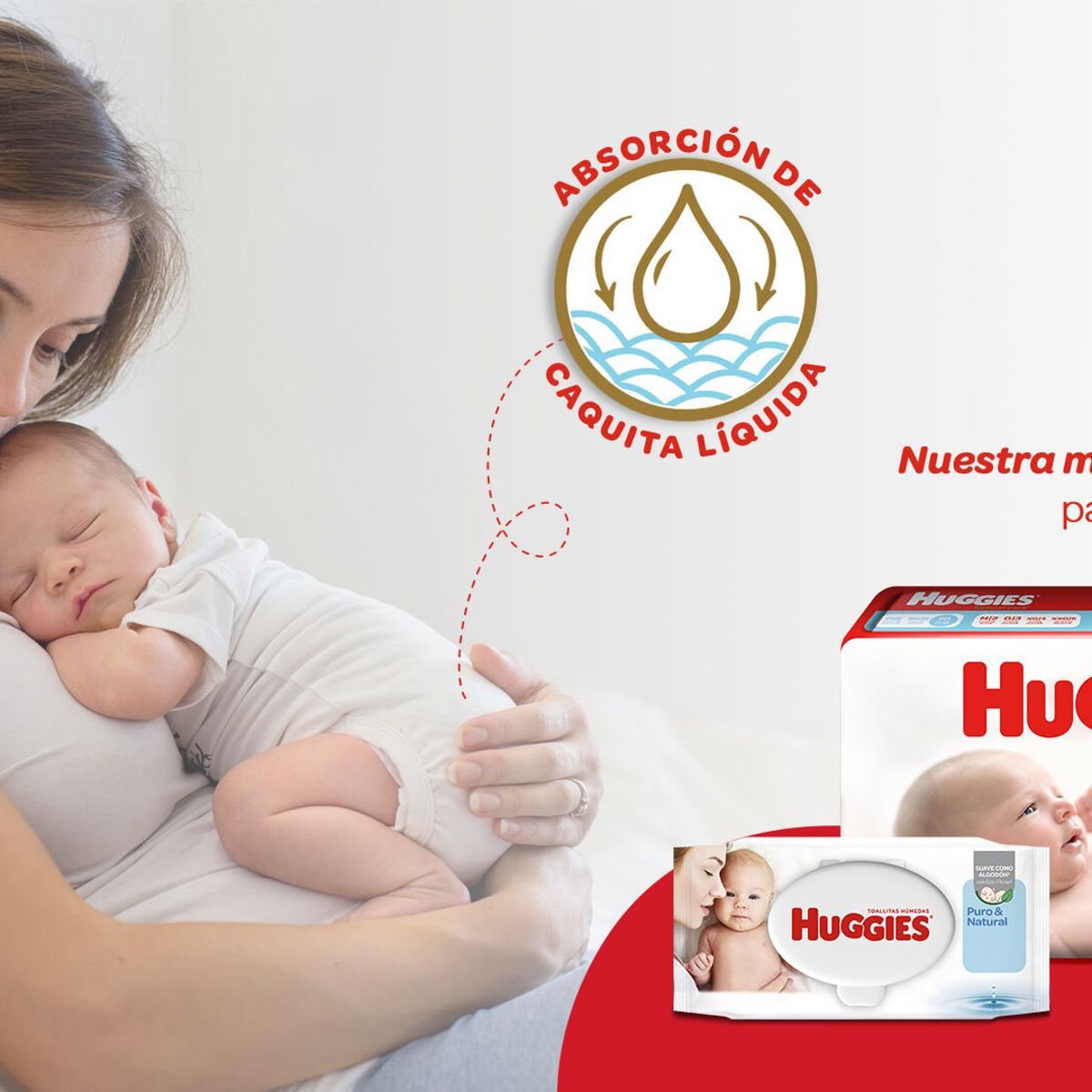 HUGGIES - PAÑALES HUGGIES NATURAL CARE RECIEN NACIDO POR 5X20 UNIDADES