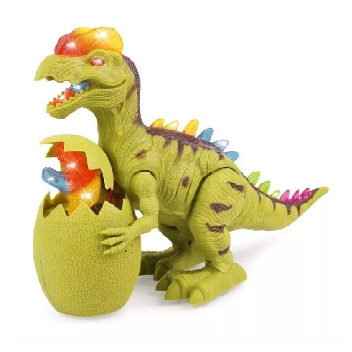 ANGELES DEL HOGAR - Dinosaurio Trex con Sonido Movimiento y Luces