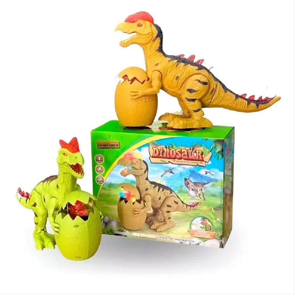 ANGELES DEL HOGAR - Dinosaurio Trex con Sonido Movimiento y Luces