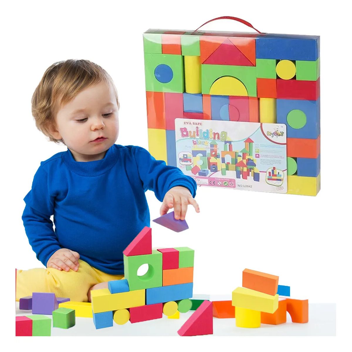 GENERICO - Bloques de Construcción de Espuma EVA  para Niños Juguetes