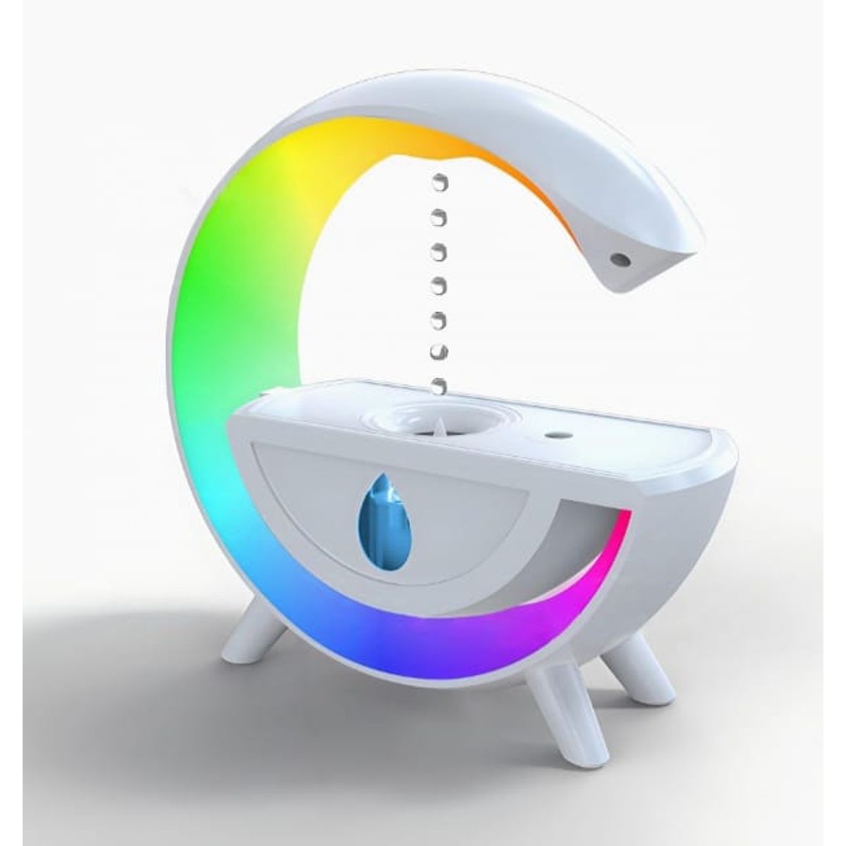 GENERICO - Lámpara Humidificador Antigravedad Con Luces Rgb Y Parlantes