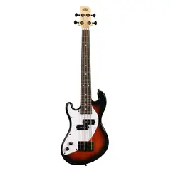 KALA - U-Bass Cuerpo Sólido Zurdo SunBurst Ubass-Sb-Tb-Fs-L
