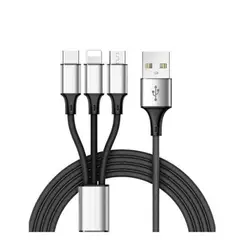 GENERICO - CABLE USB 3 EN 1 TIPO C IPHONE MICRO