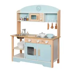 KIDSCOOL - Cocina Montessori + Accesorios Celeste