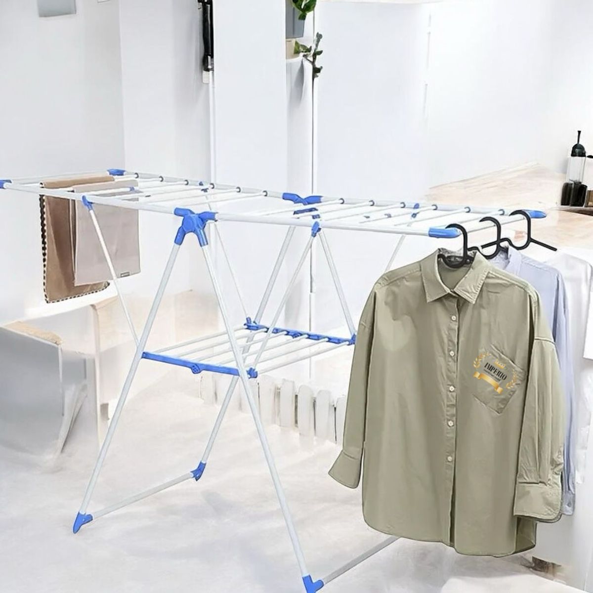 GENERICO - Tendedero Plegable Ropa De Secado Portátil Tendero Grande