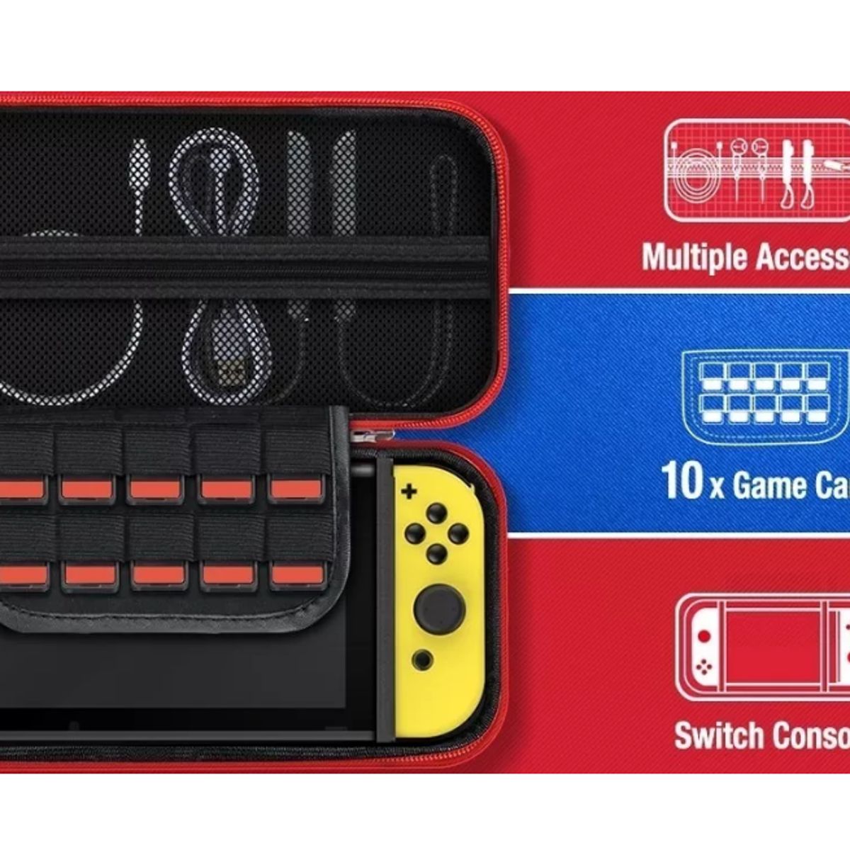 GENERICO - Bolso Estuche Protector Nintendo Switch Alta Resistencia