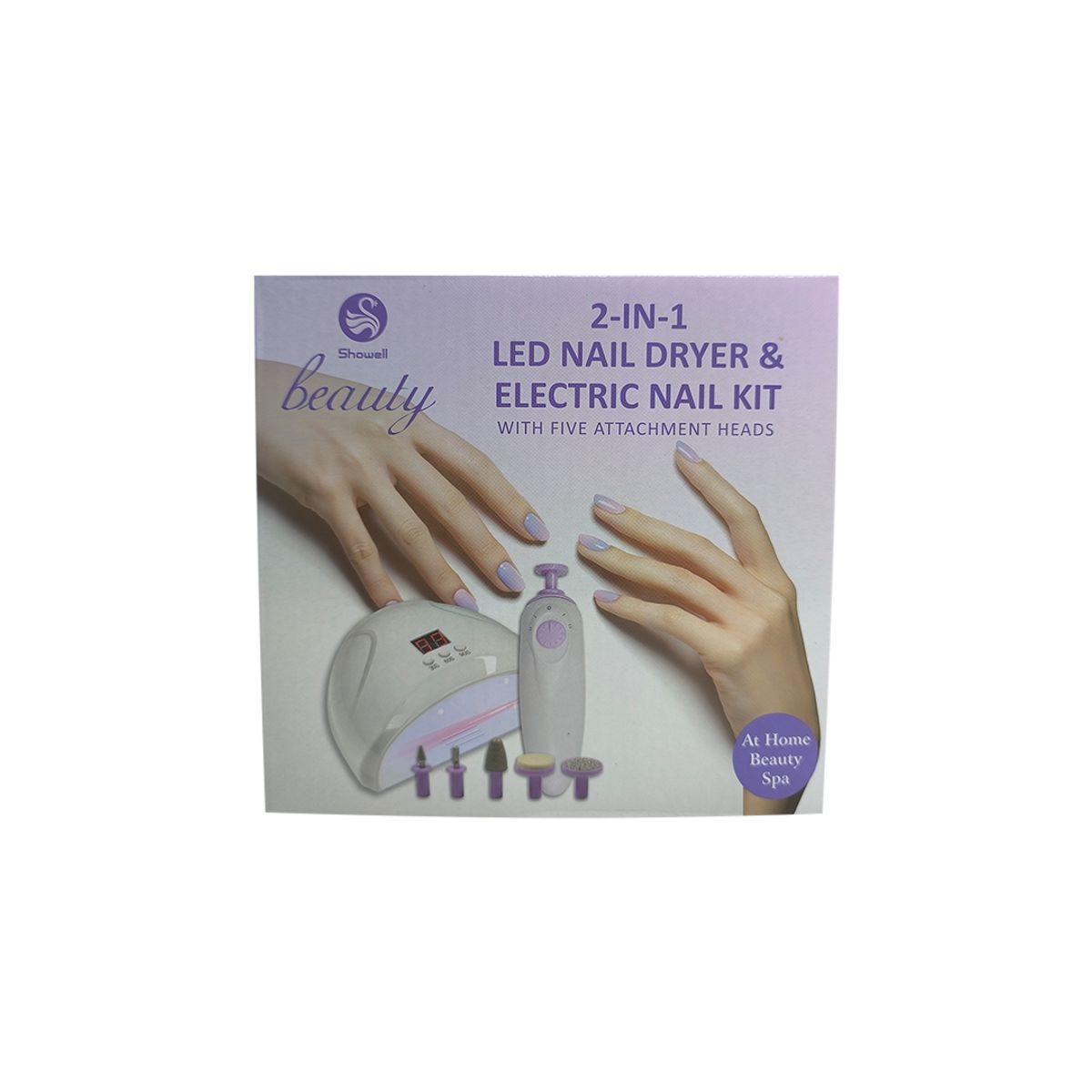GENERICO - KIT DE LAMPARA LED UV Y MINI TORNO MANICURE HOMEMART