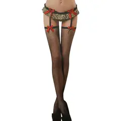 VICALLY FASHION - Lencería Sexy Portaligas + Medias Antidesliz