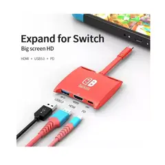 GENERICO - Dock Hub Portátil Para Nintendo Switch Tv Hdmi
