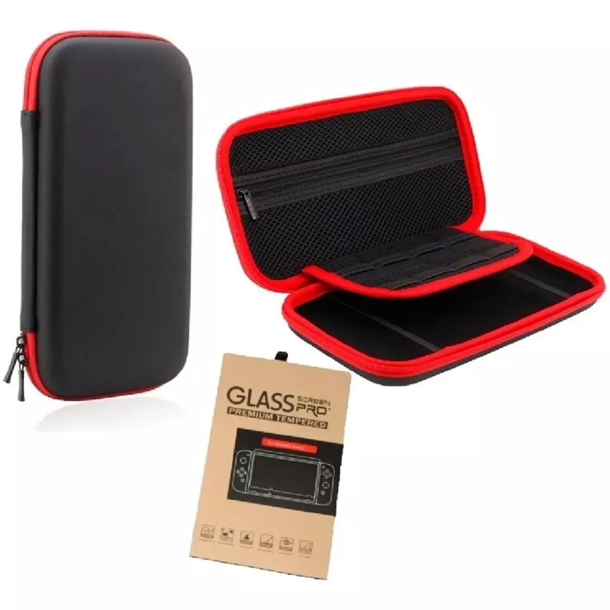 GENERICO - Estuche Protector Compacto Para Nintendo Switch +mica Vidrio