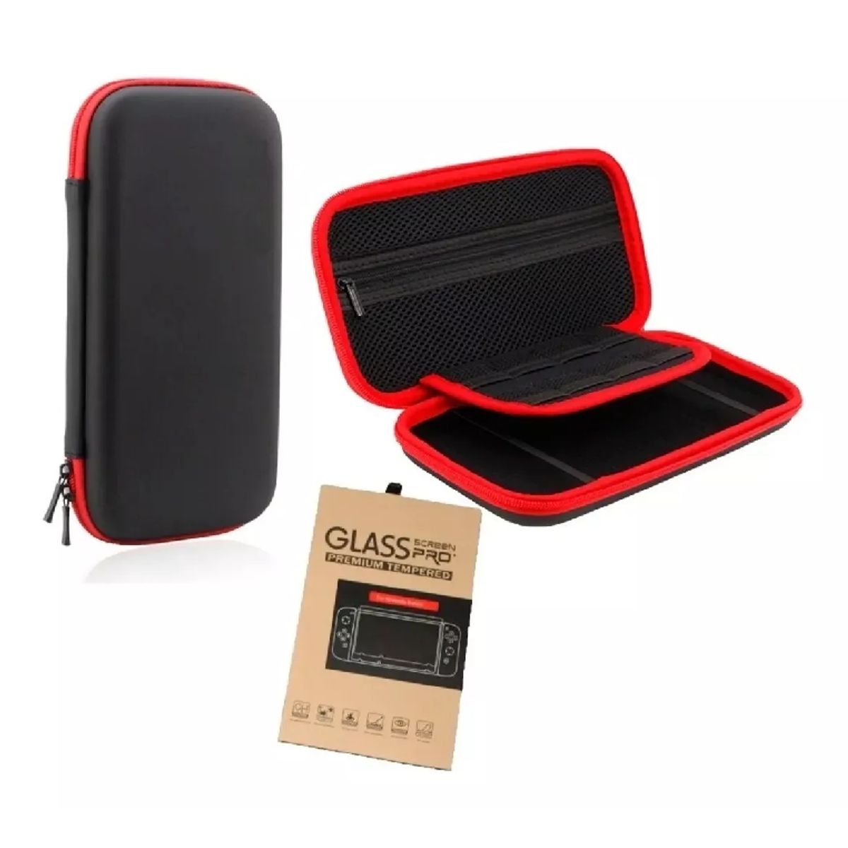 GENERICO - Estuche Protector Compacto Para Nintendo Switch +mica Vidrio