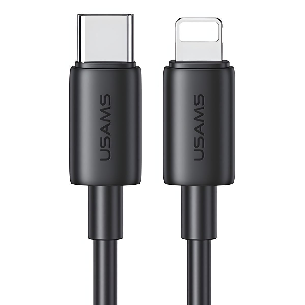 USAMS - Cable Para iPhone Tipo C Usams SJ712 30 W Carga Rapida Negro
