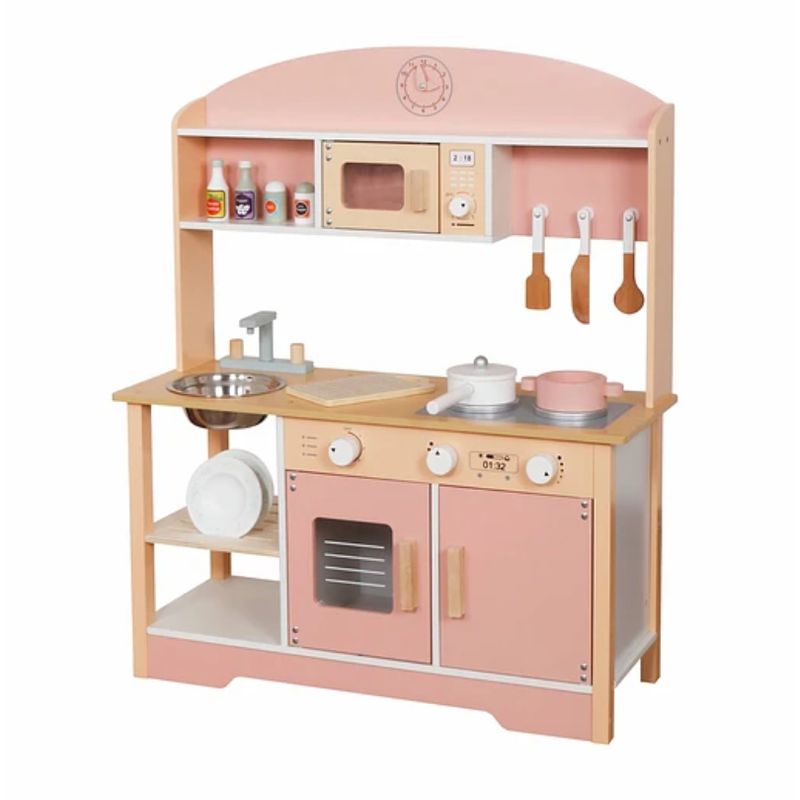 KIDSCOOL - COCINA MONTESSORI ROSA +ACCESORIOS