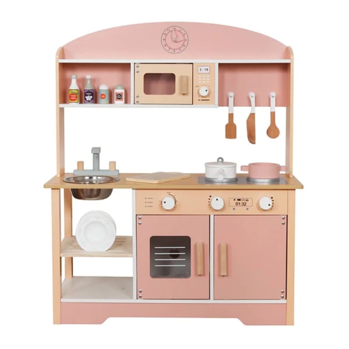 KIDSCOOL - Cocina Montessori + Accesorios Rosa