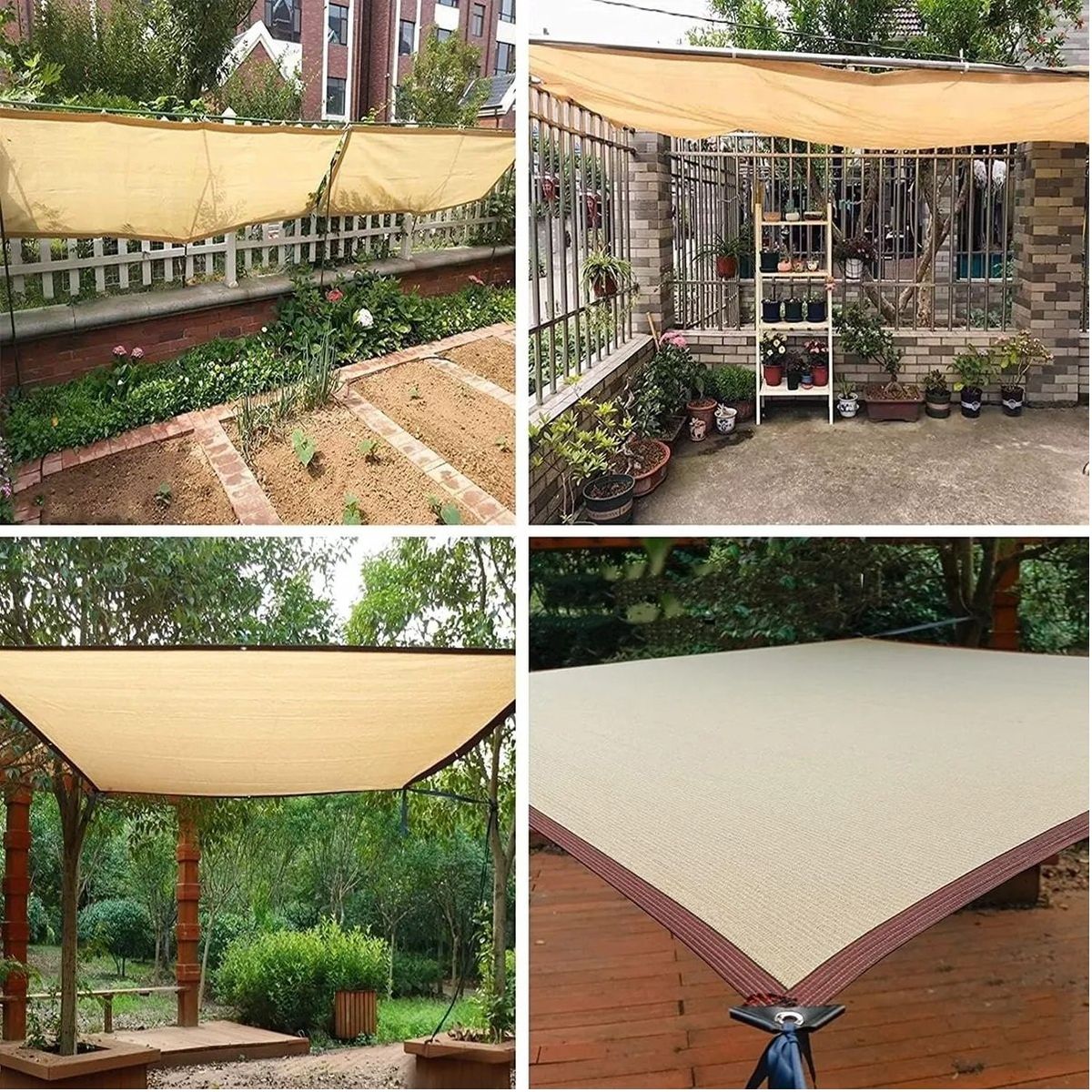GENERICO - Toldo Rectangular 3x5 Sombra Cubierta Terraza Jardin Terraza
