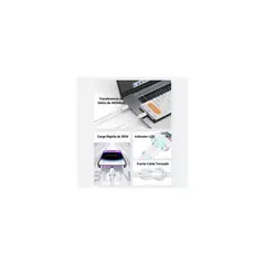 USAMS - Cable Para iPhone Tipo C SJ659 30 W Carga Rapida Negro