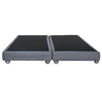 Base De Cama King Dividida Box 13 cm largo 200 cm con ruedas logo