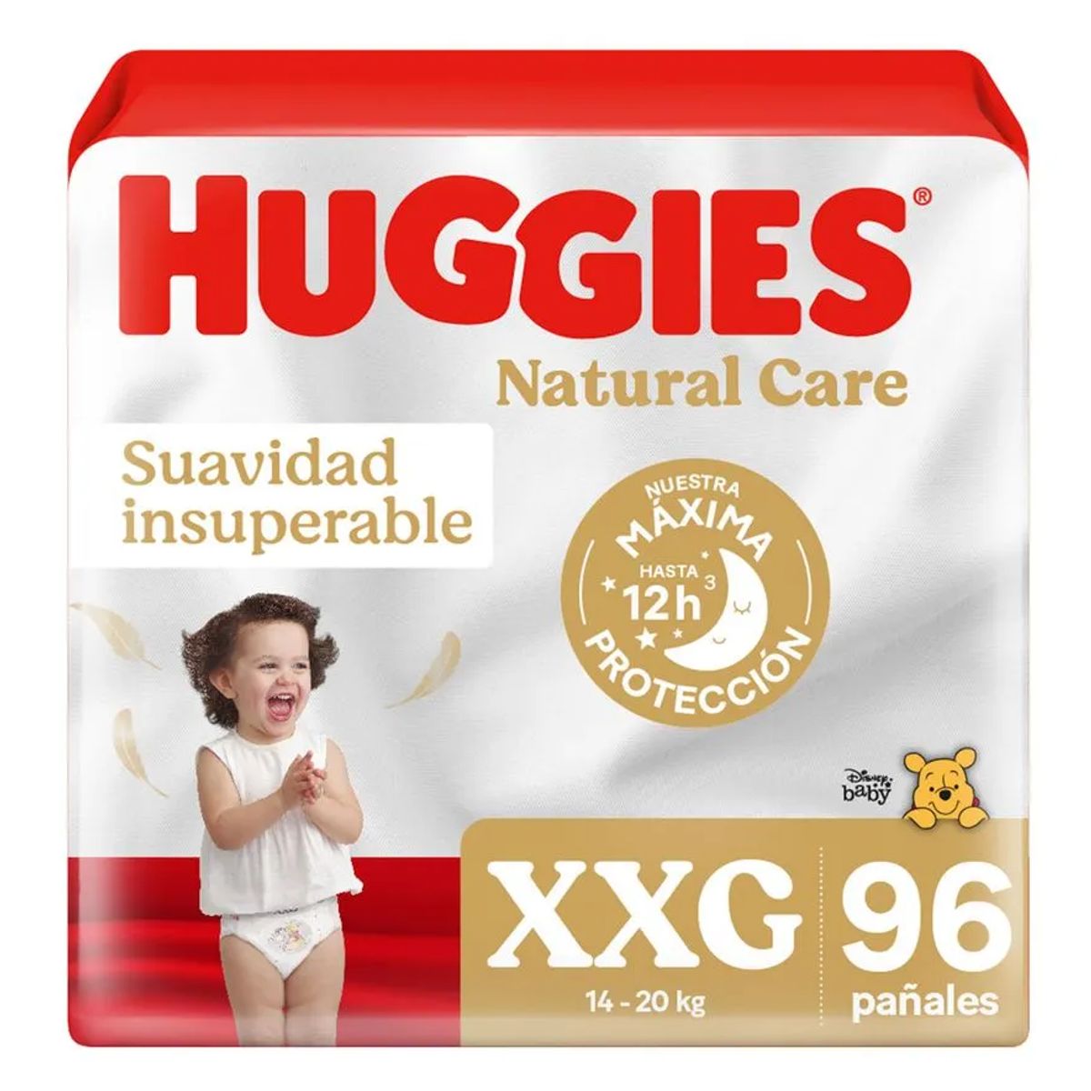 HUGGIES - Pañales Huggies Natural Care XXG 96 unidades