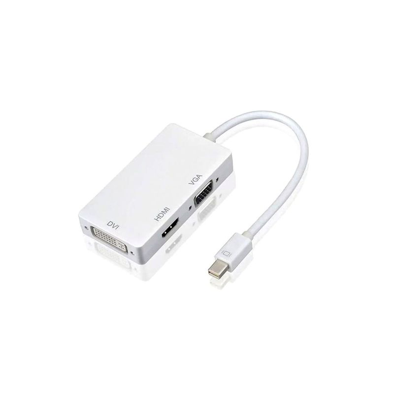 DBLUE - Adaptador Mini Display Port A Hdmi, Vga y Dvi