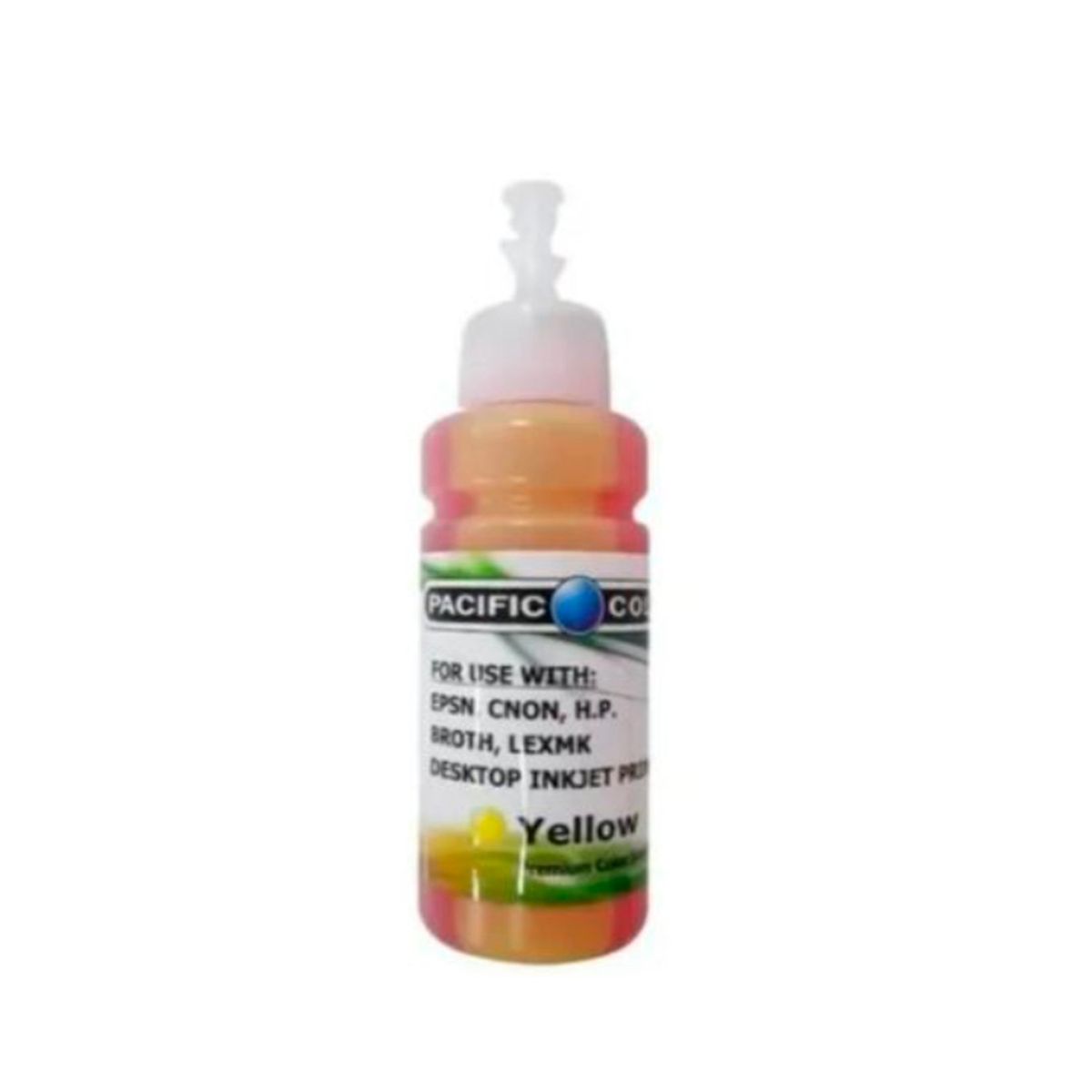 PACIFIC COLOR - Tinta Para Recarga de Impresoras 100ml Premiun Yellow