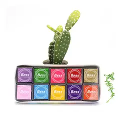 ATURE - 20 Tampón Dactilar Huellero Para Timbre Colores Almohadilla