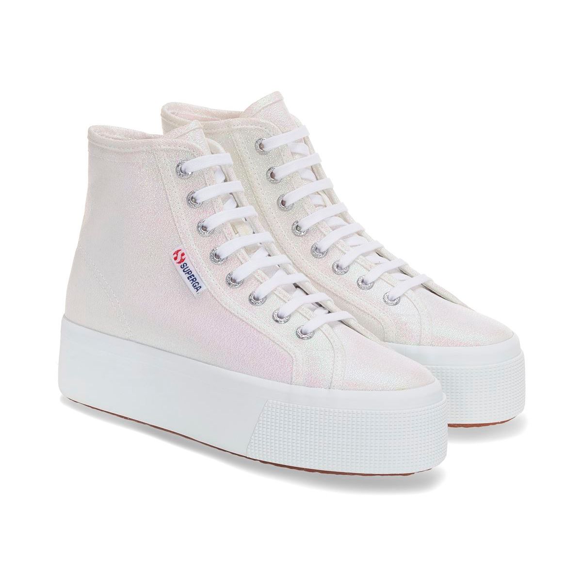 SUPERGA - Zapatilla 2708 Hi Top Lame Iridescent
