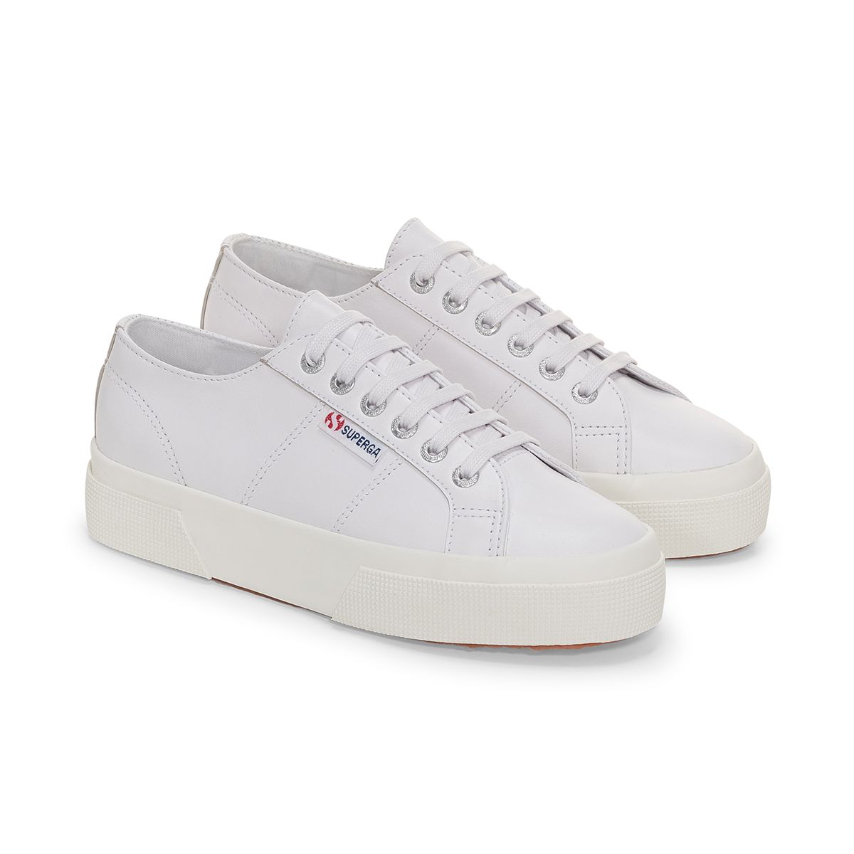 SUPERGA - Zapatilla 2740 Platform Nappa White Silver