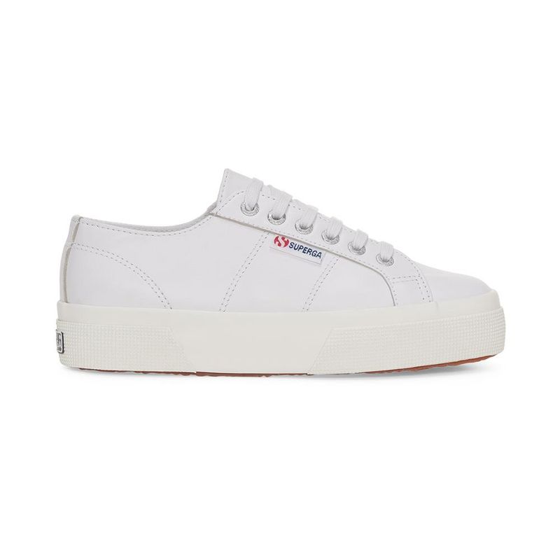 SUPERGA - Zapatilla 2740 Platform Nappa White Silver - Blanco