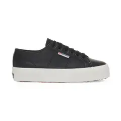 SUPERGA - Zapatilla 2740 Platform Nappa Black White - Negro