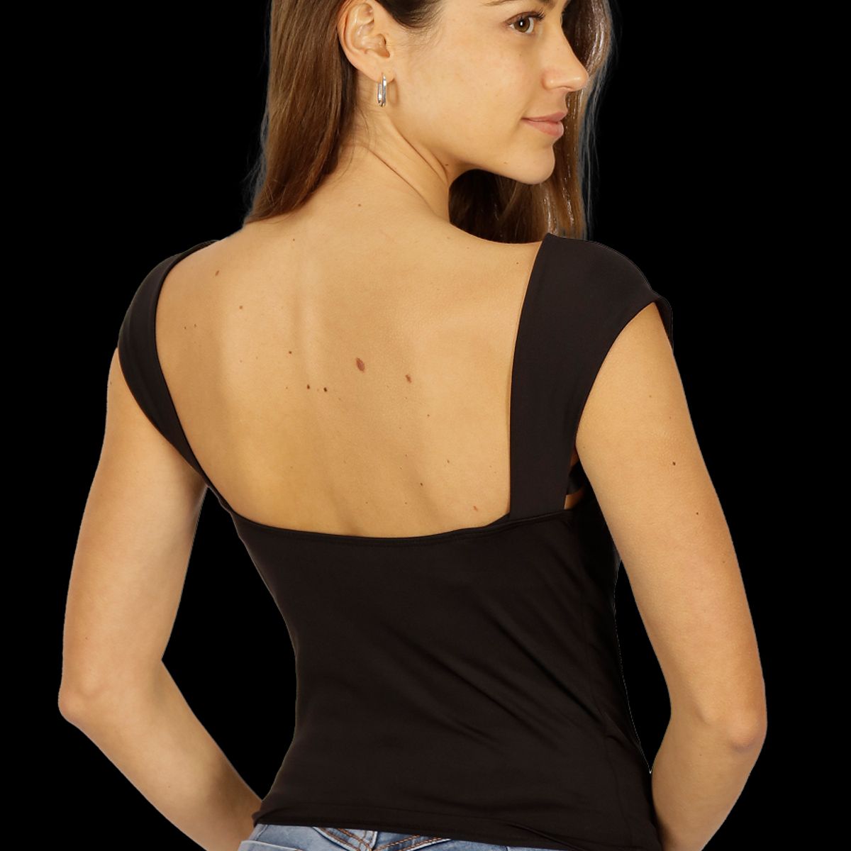 DIVINO JEANS - Polera Greta I Negro Divino Jeans