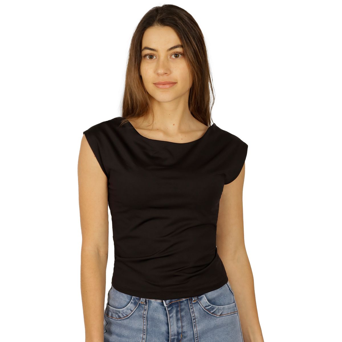 DIVINO JEANS - Polera Greta I Negro Divino Jeans