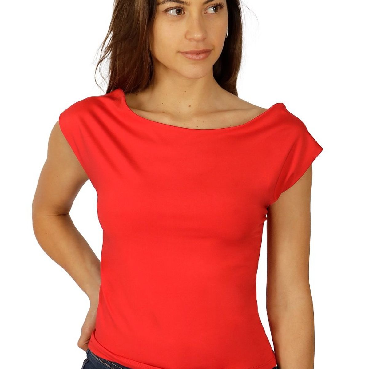 DIVINO JEANS - Polera Greta II Roja Divino Jeans