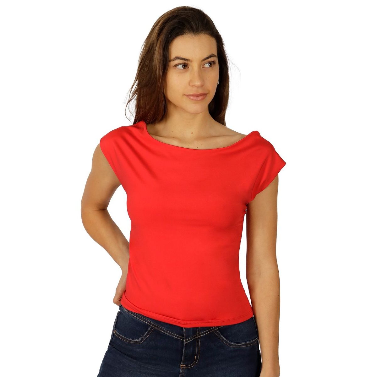 DIVINO JEANS - Polera Greta II Roja Divino Jeans