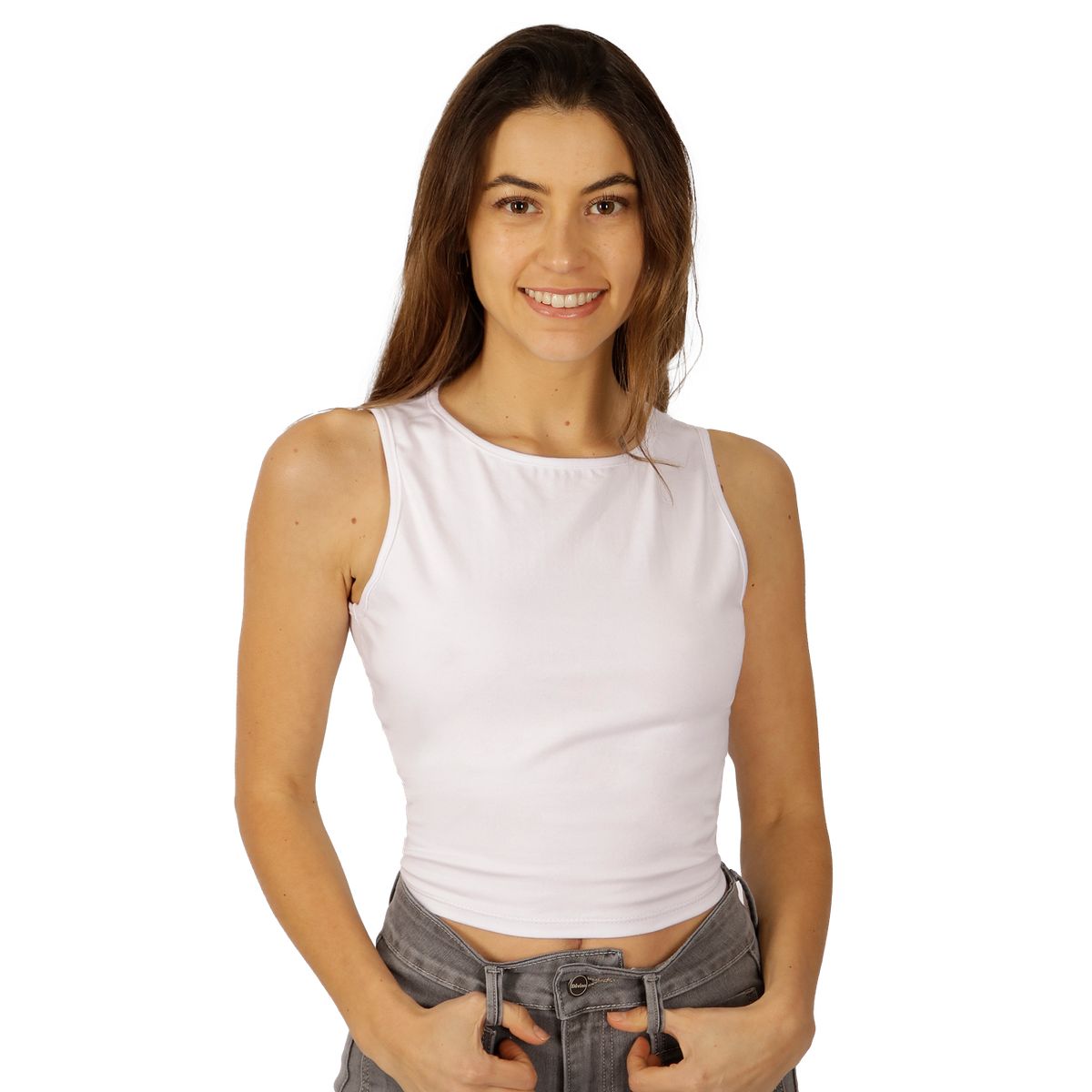 DIVINO JEANS - Polera Zoe II Blanca Divino Jeans