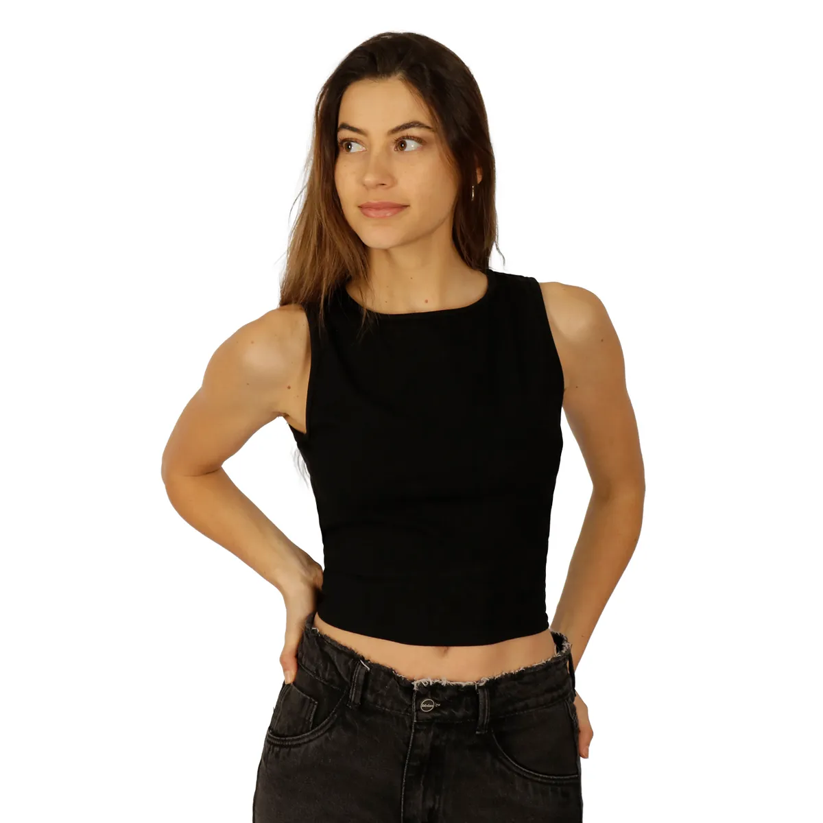 DIVINO JEANS - Polera Zoe I Negra Divino Jeans
