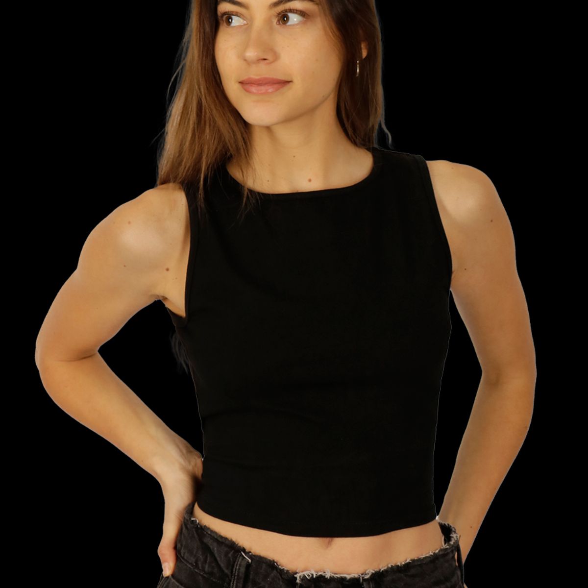 DIVINO JEANS - Polera Zoe I Negra Divino Jeans