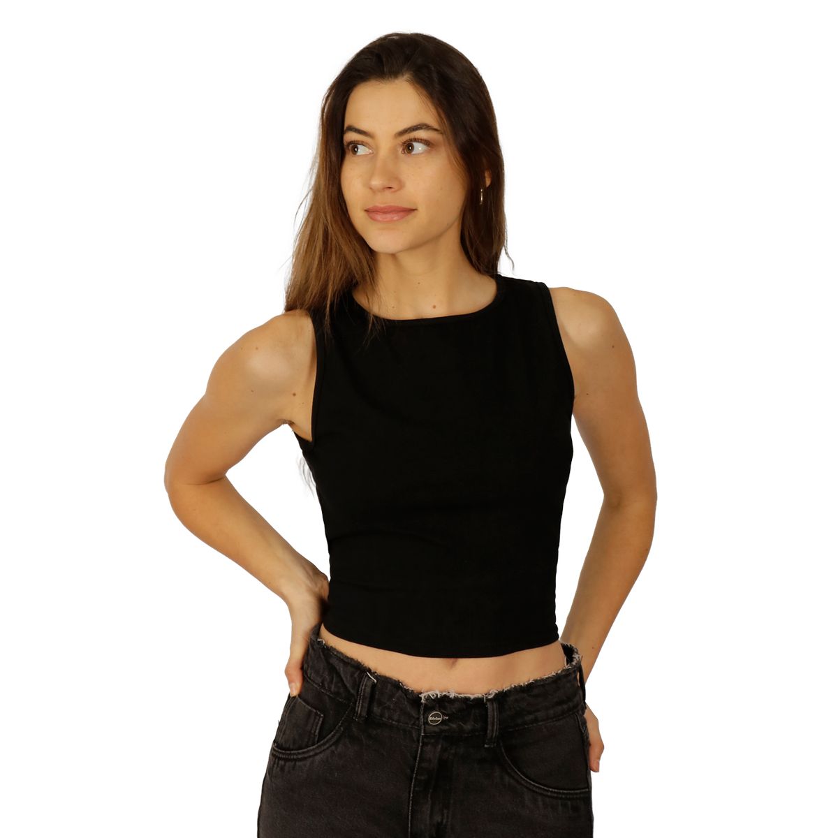 DIVINO JEANS - Polera Zoe I Negra Divino Jeans