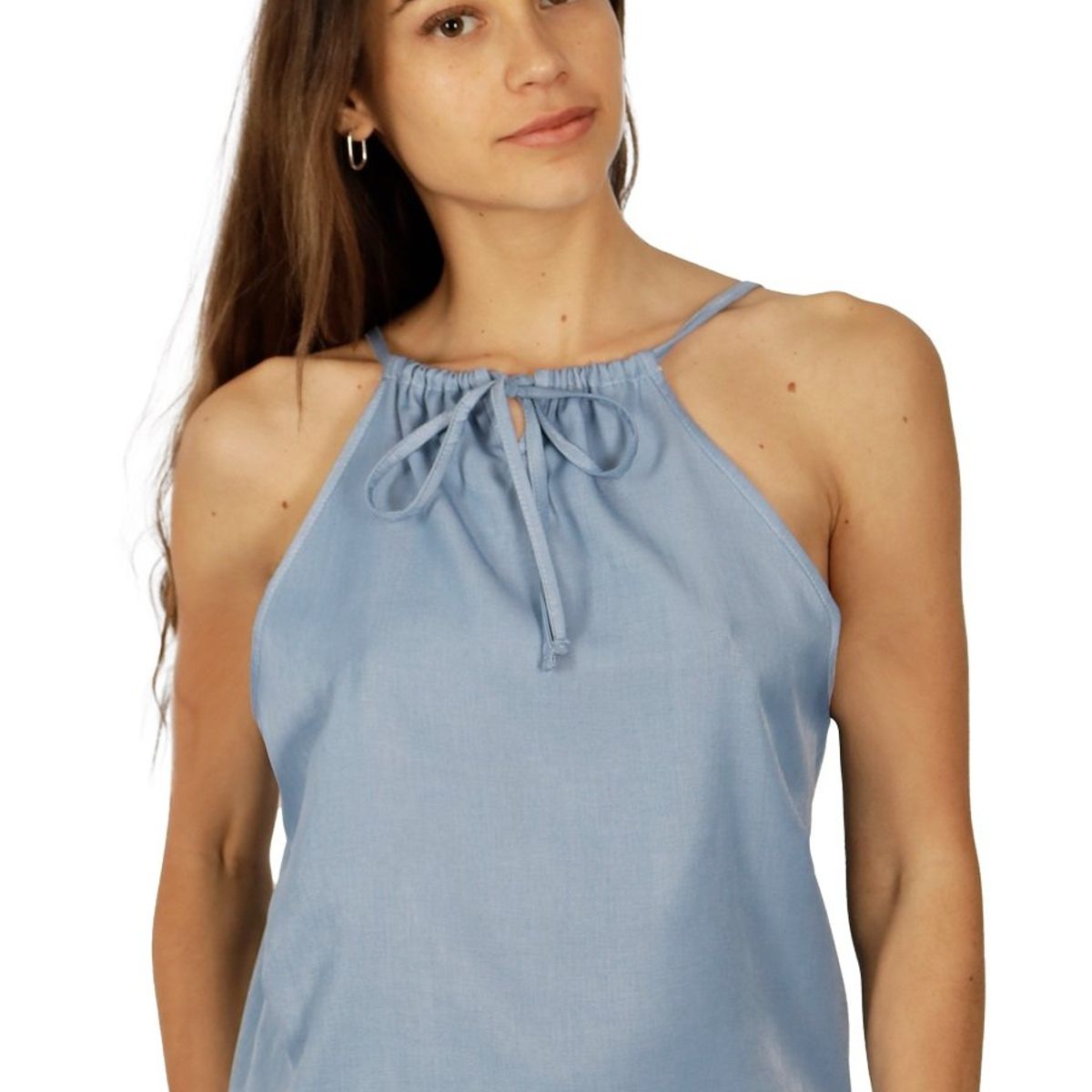 DIVINO JEANS - Polera Lara Celeste Divino Jeans