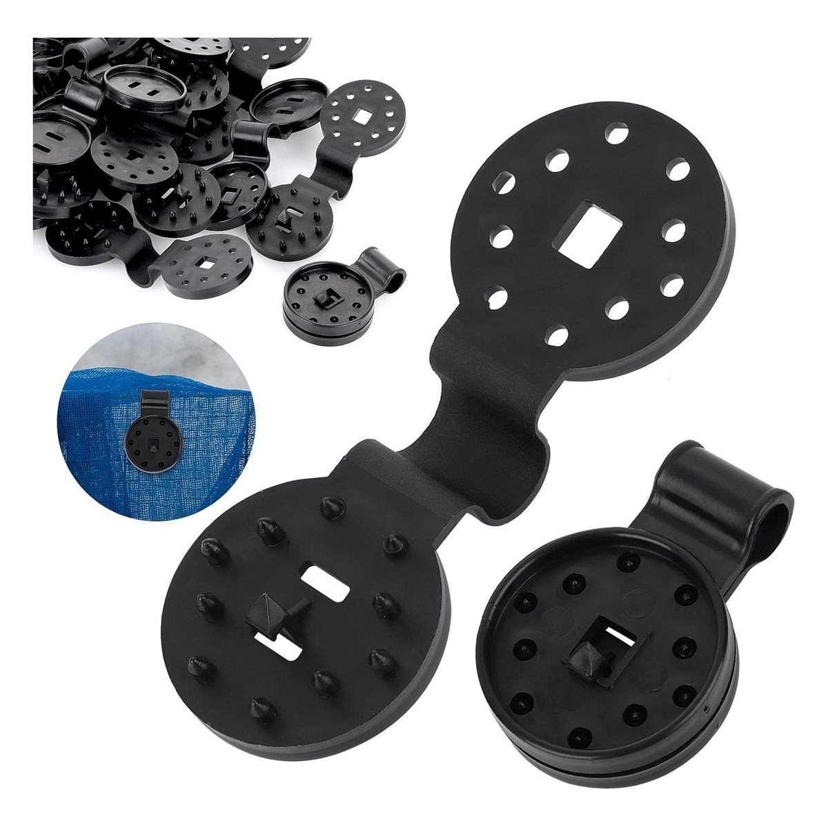 ATURE - Parasol De Plástico Con Clip Para Invernadero 20 Unidades