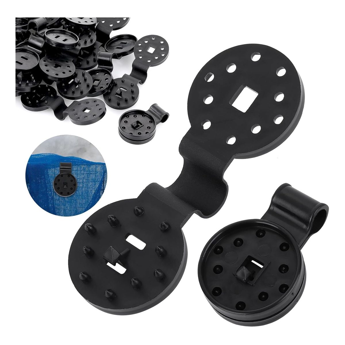 ATURE - Parasol De Plástico Con Clip Para Invernadero 20 Unidades