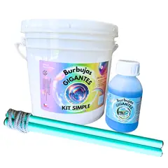 GENERICO - Kit Simple Para Crear Burbujas Gigantes (Rinde 2,5 Litros)