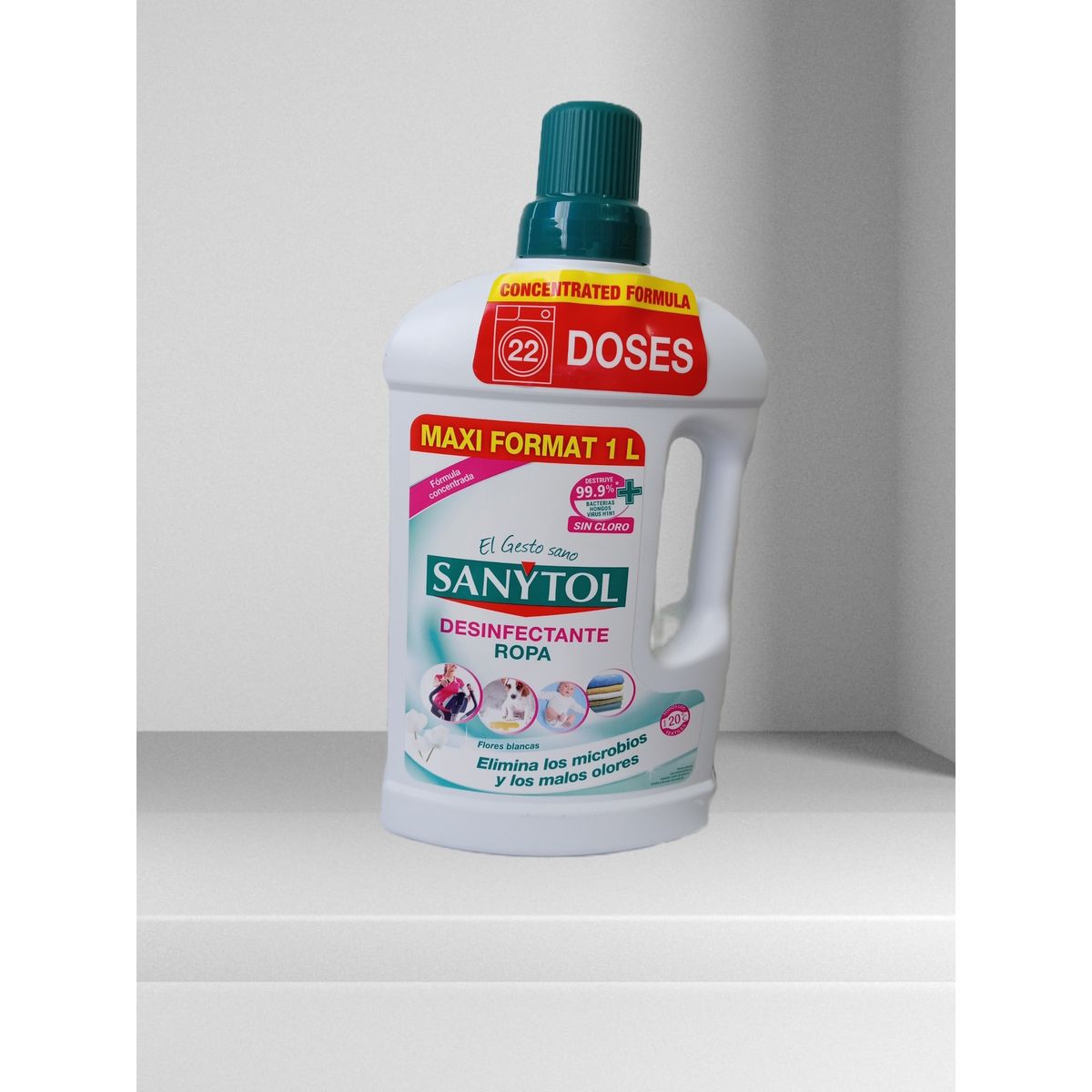 SANYTOL - DESINFECTANTE TEXTIL 1000ML FLORES BLANCAS