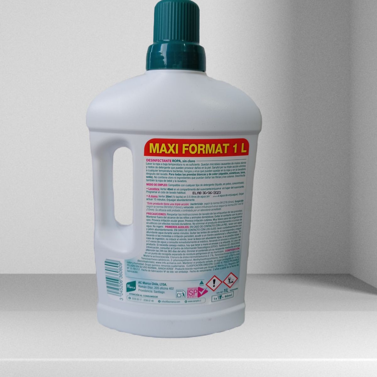 SANYTOL - DESINFECTANTE TEXTIL 1000ML FLORES BLANCAS