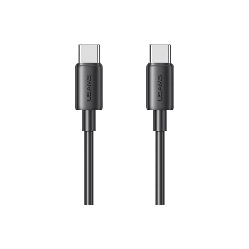 USAMS - Cable Cargador Tipo C A Usb-c Usams SJ711 Carga Rapida 60 W Negro