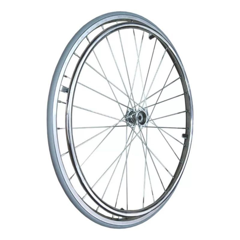 GLOMED - Rueda Trasera Para Silla De Ruedas Estandar - Repuesto
